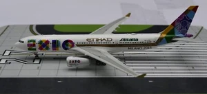 Phoenix Models 11036 Etihad Airbus A330# A6-EYH 2015 Milano Expo Scale 1:400 - Picture 1 of 15