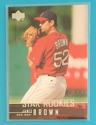 2004 Upper Deck Star Rookies #493 Jamie Brown Boston Red Sox Baseball Card  - Image 1 of 2