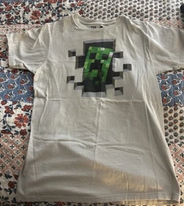 Men’s SZ Medium Minecraft Creeper Inside SS Shirt~ - Picture 1 of 6
