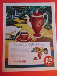 1948 A & P COFFEE Served in Exquisite Wedgwood Service Set vintage print ad - Picture 1 of 1