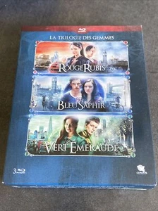 LA TRILOGIE DES GEMMES COFFRET 3 BLURAY ROUGE RUBIS BLEU SAPHIR VERT EMERAUDE - Picture 1 of 3