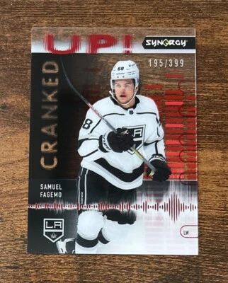 2022-23 UD Synergy Cranked Up Samuel Fagemo #CU-SF Los Angeles Kings /399 RC - Image 1 of 2