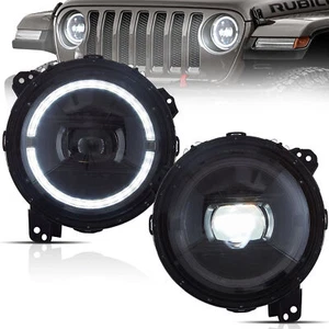 VLAND LED Headlights For Jeep Wrangler 2018-2024 JL JLU JT Rubicon w/Animation - Bild 1 von 9