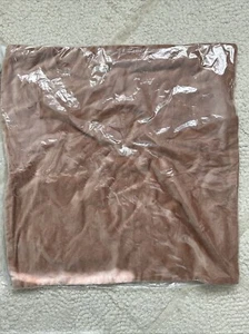 Pottery Barn Everywhere Velvet Pillow Cover Cognac Brown 20" Square New - Picture 1 of 3