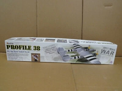 Nuevo de Lote Antiguo Great Planes Profile 38 Doble Motor Radio Control Modelo Avión Caja Abierta Foto 1 de 4