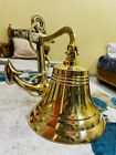 Vintage Wall Hanging Ship Bell 10' Brass Bell Anchor Boat Decor Occasion Gift