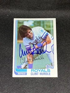 Clint Hurdle Kansas City Royals Signed Auto 1982 Topps #297 ~ COA - Picture 1 of 3