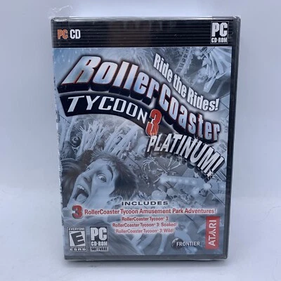 RollerCoaster Tycoon 3: Platinum (PC CD-ROM Windows, 2006) SEALED NEW - Image 1 of 4