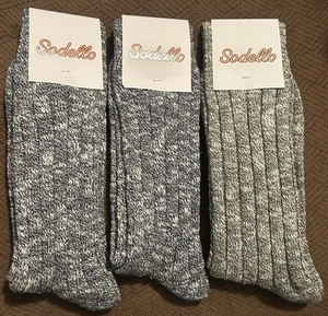 3 pares de calcetines clásicos para botas Sodello para hombre talla única verde y azul marino/blanco mármolLEER - Imagen 1 de 2