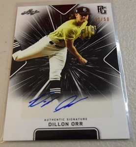 2021 Leaf Perfect Game National Showcase Auto Black SP/50 Dillon Orr #BA-DO1 - Picture 1 of 2
