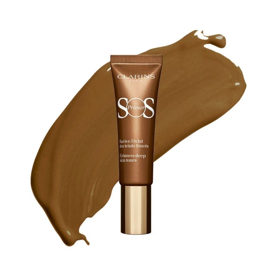 Clarins SOS Primer 07 Mocha Enhances Deep Skin Tones Blur Effect 24h Moisture - Image 1 of 3