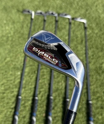 Hierros forjados Callaway Diablo 5-PW para hombres varillas de grafito diestro flexión regular usados Foto 1 de 4