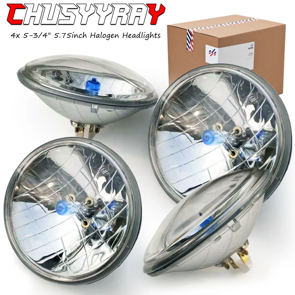 4PC Fit Ford Galaxie 500 1962-1974 DOT 5.75" 5-3/4inch Headlights Halogen H5009 — 第 1/4 张图片