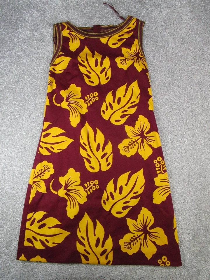 Prada Dress Womens Small Red Yellow Floral Cotton Spring 2014  - Image 1 of 4