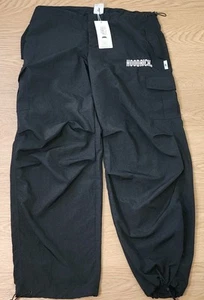 Hoodrich Joggers Mens Medium Black Cargo Pants Combat Pockets Trousers Stretch - Picture 1 of 11