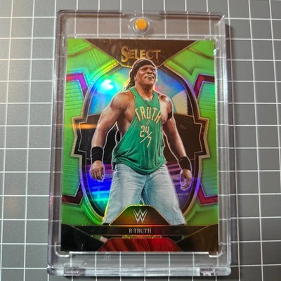 2023 WWE Panini Select R-Truth Neon Green Prizm Concourse 55/75 #40 CASED - Image 1 of 2