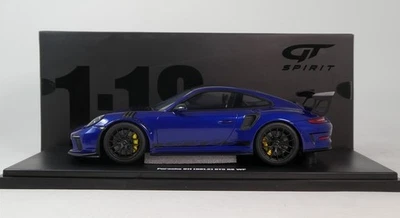 GT Spirit Porsche 911  (991.2) GT3 RS Weissach Package blue 2018 1/18 GT526 - Immagine 1 di 3