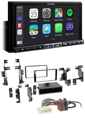 Alpine 2DIN DAB USB MP3 Bluetooth Autoradio für Nissan Versa ab 07 Xterra ab 13 - Bild 1 von 4