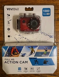 VIVITAR Full HD 1080p Action Cam DVR786HD 12 Megapixel Waterproof Case - Picture 1 of 2