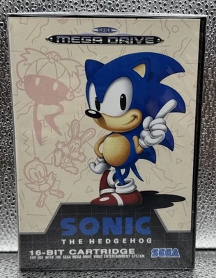 Sonic The Hedgehog Sega Mega Drive W/Manual 16 Bit Retro PAL 1991 #1173 - Image 1 of 4