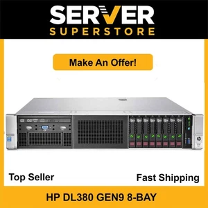 HP ProLiant DL380 G9 Server 2x E5-2640 V4 =20 Cores P440ar 64GB RAM 8x 600GB SAS - Picture 1 of 8