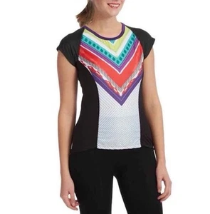 Moxie Cycling Jersey Women's Medium Multi Color Block Shirt Tee Short Sleeve New - Picture 1 of 8