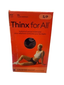 Thinx for All - Women's Super Absorbency Brief Period Underwear (Black/Small) - Picture 1 of 2