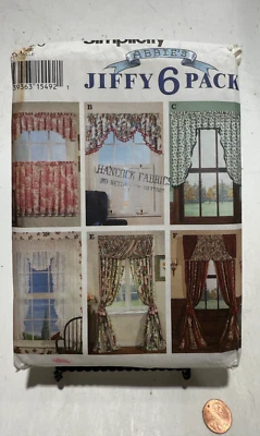 Simplicity 9026 Abbie’s Jiffy 6 Pack Decorated Windows Sewing Patterns - Image 1 of 2