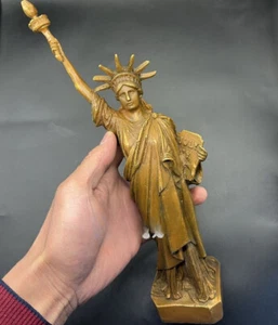 11.5" Brass Statue of Liberty Statue USA Symbol Freedom Collection Home Decor - Picture 1 of 6