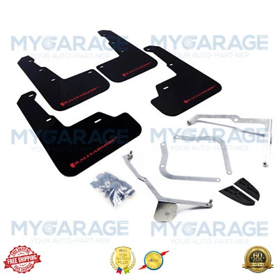 Rally Armor Negro UR Mud Flap Rojo Logo se adapta a Subaru WRX y STI 2015 2021 Foto 1 de 4