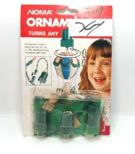 Vintage NOMA Ornamotion Motor Spinning Rotates Spins Christmas Ornaments 3 Pack - Picture 1 of 4