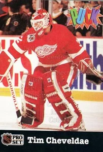 1992 Pro Set Puck Candy #7 Tim Cheveldae - Picture 1 of 1