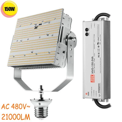 480V 150W LED Retrofit Parking lot Light Replace 600W MH/HPS/HID High Bay Light  - Image 1 of 4