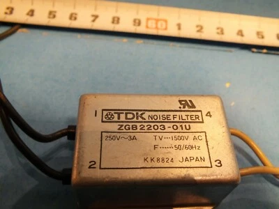 TDK ZGB2203-01U 250V 3A 50/60Hz Rauschfilter - Bild 1 von 4