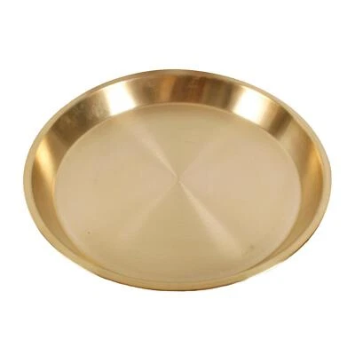 European Style Brass Tray Tableware Steak Tray Cake Tray for Home Kitchen - Image 1 of 4