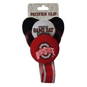 Ohio State Buckeyes Schnullerclip [NEU] OSU NCAA Baby Säugling Neugeborenes - GD - Bild 1 von 1