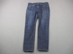 J Crew Jeans Mens 31x30 484 Slim Straight Japanese Kaihara Denim Blue Cotton - Picture 1 of 16