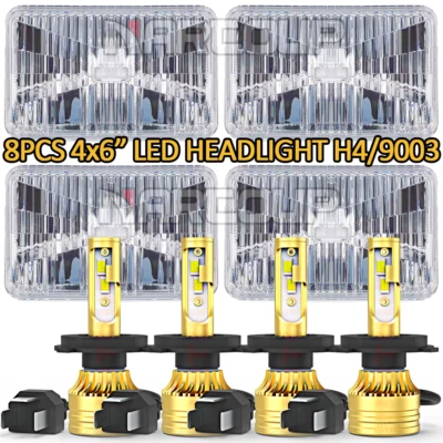 4PCS 4"X6" LED Headlights High-Lo Beam DRL for Chevy 1981-1986 C10 K5 Blazer Foto 1 de 4
