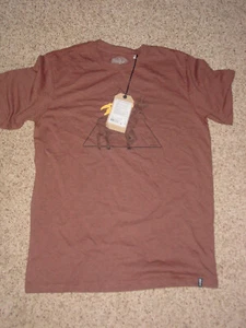 Mens Prana Buck Wild Journeyman 2 Clove Heather Short Sleeve Shirt Size M NWT's! - Picture 1 of 6