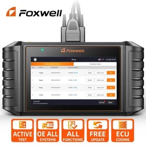 FOXWELL NT710 Fit For Ferrari OBD2 Scanner Full System Key Coding Bidirectional - Foto 1 di 18