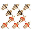 10Pcs/Lot Rca Connector Gold Plated Female Jack Socket Solder Wire5232