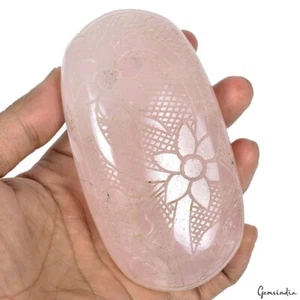 1860 Ct Natural Pink Rose Quartz Beautiful Carving Huge Earth Mined Gemstone - Picture 1 of 4