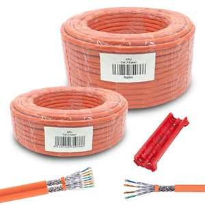 Cat7 / Cat8 Netzwerkkabel Verlegekabel Simplex Duplex Kabel 25 50 100 200 300 - Bild 1 von 63