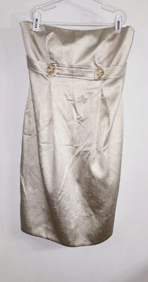 Свадебное платье Davids металлик золото без рукавов - Изображение 1 из 4