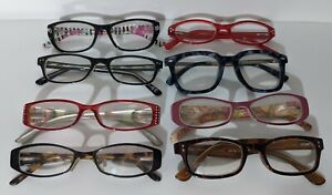 Lot of 8 Women's Eyeglass Frames - Oscar de la Renta - Foster Grant - Readers