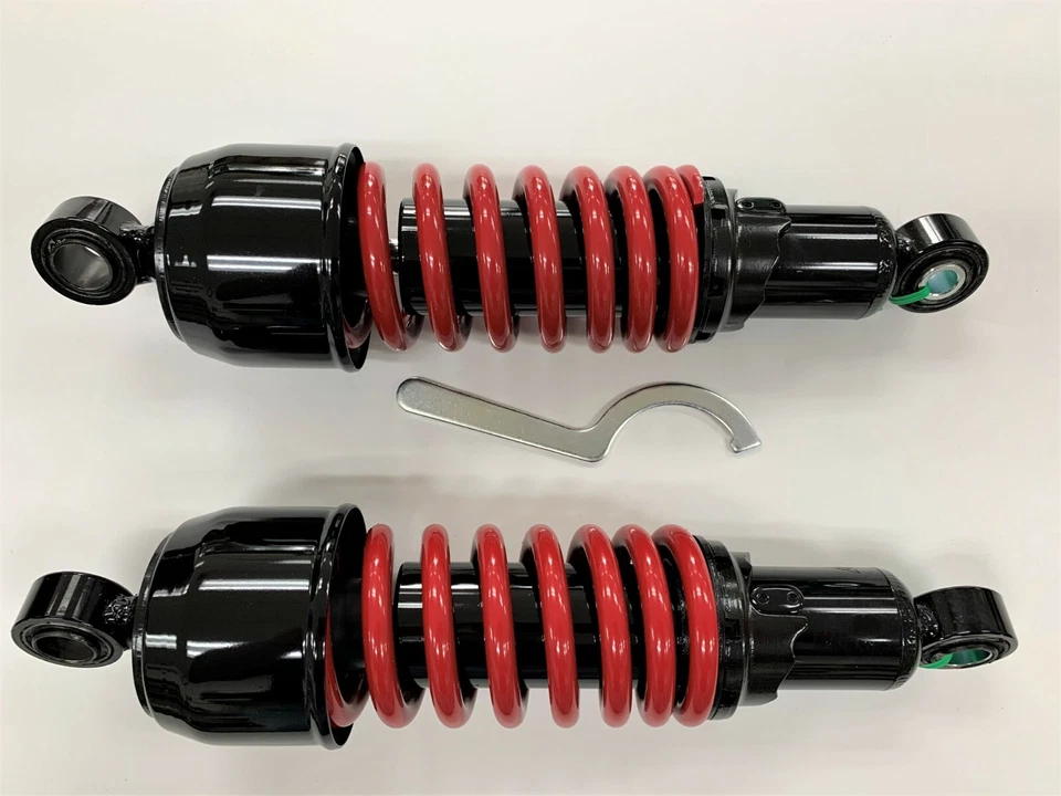 Honda VT1100 Shadow Ace Spirit Sabre 11" Bobber Black Red Shocks - Image 1 of 1