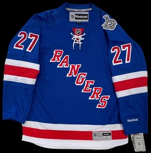 RYAN MCDONAGH NEW YORK RANGERS 2014 STANLEY CUP REEBOK JERSEY SIZE LARGE - Picture 1 of 6