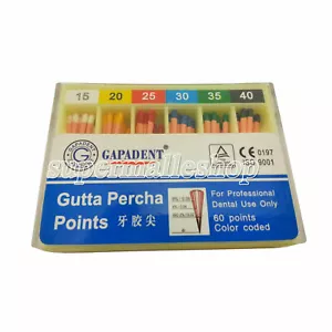 GAPADENT Dental Endo Gutta Percha Points Endodontic Root Canal Taper 0.04/ 0.06 - Picture 1 of 16