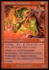 1x Gempalm Incinerator Legions MtG Magic Red Uncommon 1 x1 Card Cards MP