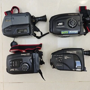 4x JVC VHSC Retro Digital Camcorders Job Lot - GR-AX2 GR-AX270 GR-AX55 GR-AX280 - Picture 1 of 9